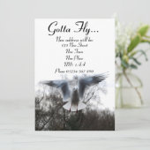 飛ぶこと – 新しいアドレスカード 案内状 (スタンド正面)