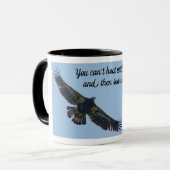 飛ぶために学ぶB10--フクロウとはやし立てることができません マグカップ (正面左)