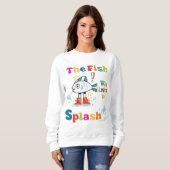 飛ぶのが好きな魚 スウェットシャツ (正面フル)