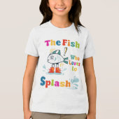 飛ぶのが好きな魚 トライブレンドＴシャツ (正面)