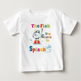 飛ぶのが好きな魚 ベビーTシャツ