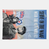 飛ぶ人たちと一緒に～をWAAFに出す キッチンタオル (横)