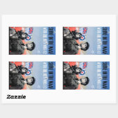 飛ぶ人たちと一緒に～をWAAFに出す 長方形シール (シート)