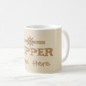 飛ぶ人のボートのコップ コーヒーマグカップ (正面右)