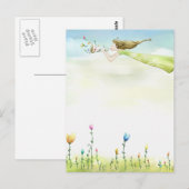 飛ぶ妖精 ポストカード (正面/裏面)