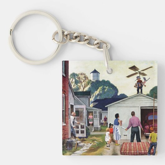 飛ぶ学ぶこと キーホルダー (正面)