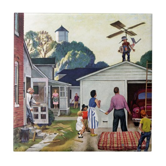 飛ぶ学ぶこと タイル (正面)