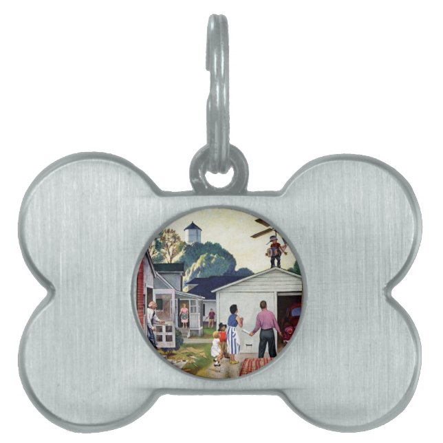 飛ぶ学ぶこと ペットネームタグ (正面)