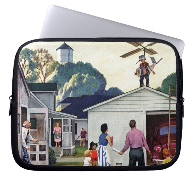 飛ぶ学ぶこと ラップトップスリーブ (正面)