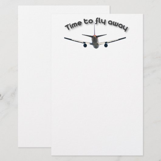 飛ぶ時間遠くに 便箋 (正面/裏面)