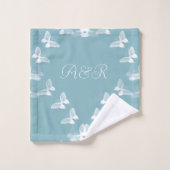 飛ぶ蝶 バスタオルセット (ウォッシュタオル)