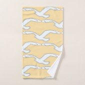 飛ぶ鳥のホームデコレーション　クリーム バスタオルセット (ハンドタオル)