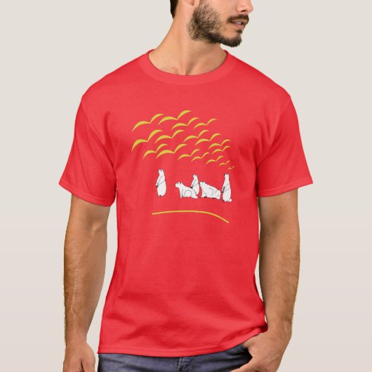 飛ぶ鳥のワイシャツのMarmotsの一見 Tシャツ (正面)