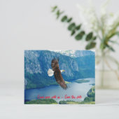 飛ぶ鷹の招待状ポストカード インビテーションポストカード (スタンド正面)