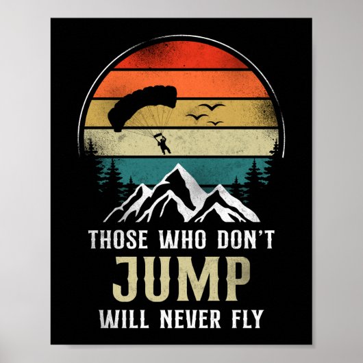 飛べない人はスカイダイビングは決して飛べない ポスター (正面)