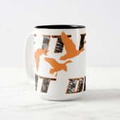 飛べば死にます ツートーンマグカップ (正面左)