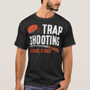 飛べば死ぬクレイ・ピジョン・トラップ・シューティング Tシャツ