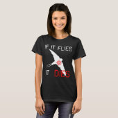 飛べば死ぬ Tシャツ (正面フル)