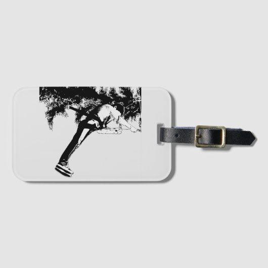 飛べよ！- Ziplining 走 ラゲッジタグ (正面横)