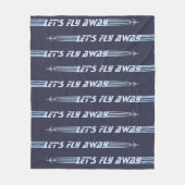 飛ぼう遠くに フリースブランケット (正面)