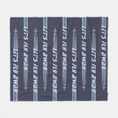 飛ぼう遠くに フリースブランケット (正面(横))