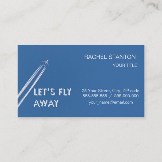 飛ぼう遠くに 名刺 (正面)