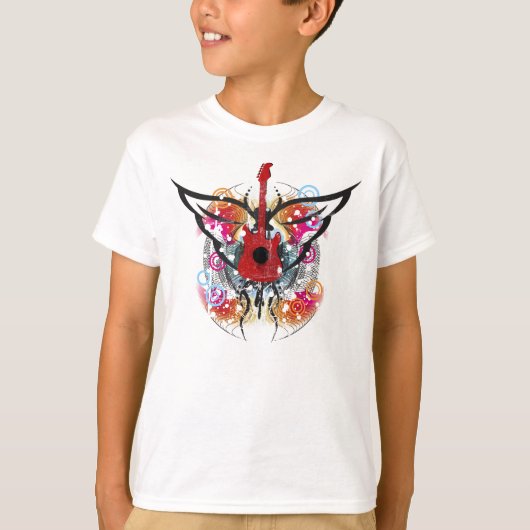 飛んだギターのTシャツ Tシャツ (正面)