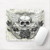 飛んだスカルのマウスパッド マウスパッド (マウス)