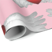 飛んだハートの包装紙 ラッピングペーパー (ロールコーナー)