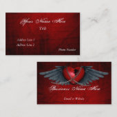 飛んだハートの名刺 名刺 (正面/裏面)