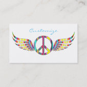 飛んだヒッピーのピースマークThunder_Cove 名刺 (裏面)