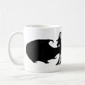 飛んだヤギのマグ コーヒーマグカップ (左)