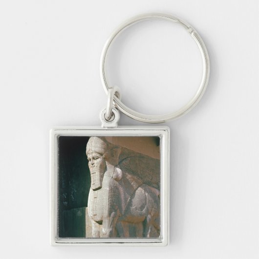 飛んだ人間頭の雄牛、新アッシリアの期間 キーホルダー (正面)