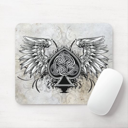 飛んだ入れ墨の都市ケルト族のゲール族の結び目のマウスパッド マウスパッド (マウス)