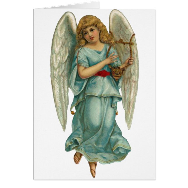 飛んだ天使およびハープ (正面)