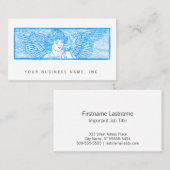 飛んだ天使のオーナメントの凸版印刷のスタイル 名刺 (正面/裏面)