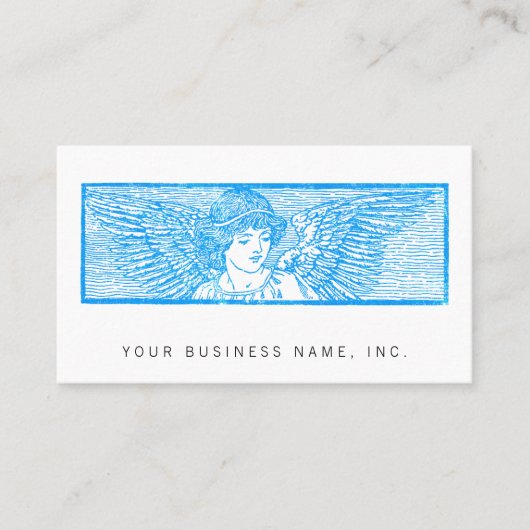 飛んだ天使のオーナメントの凸版印刷のスタイル 名刺 (正面)