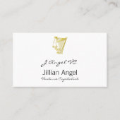 飛んだ天使のハープの胴のオーナメント 名刺 (正面)