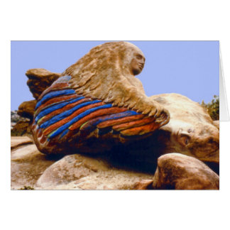 飛んだ女性か横たわる人1/Foldedカード