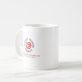 飛んだ女性(1)かマグ コーヒーマグカップ (正面左)