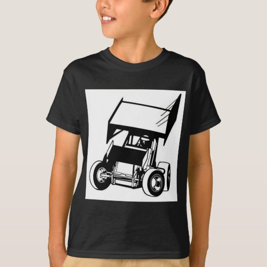 飛んだ短距離走車 Tシャツ (正面)