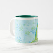 飛んだ馬のマグ ツートーンマグカップ (正面左)