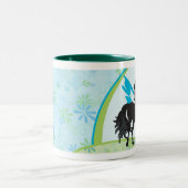 飛んだ馬のマグ ツートーンマグカップ (中央)