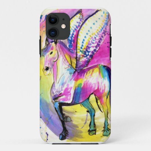 飛んだ馬の携帯電話カバー Case-Mate iPhoneケース (裏面)