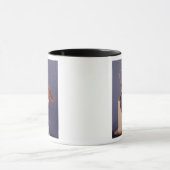 飛んだibexの形のつぼのハンドル マグカップ (中央)