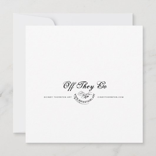 飛んでいく - ミニプリント (裏面)