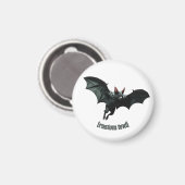 飛んでいるこうもり-カスタム文字&カットビニール マグネット (正面/裏面)