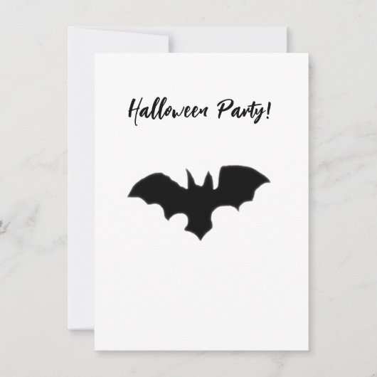 飛んでいるこうもり 招待状 (正面)