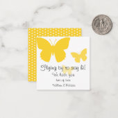 飛んでいるご挨拶 ノートカード (正面/裏面インサイチュ)