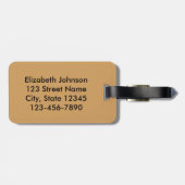 飛んでいるで黒いこうもり ラゲッジタグ (裏面横)